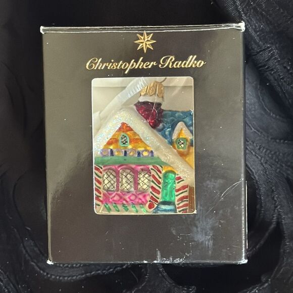 Christopher Radko Petite Gingerbread Chapel 3" 1999 Christmas Ornament! - Picture 7 of 10